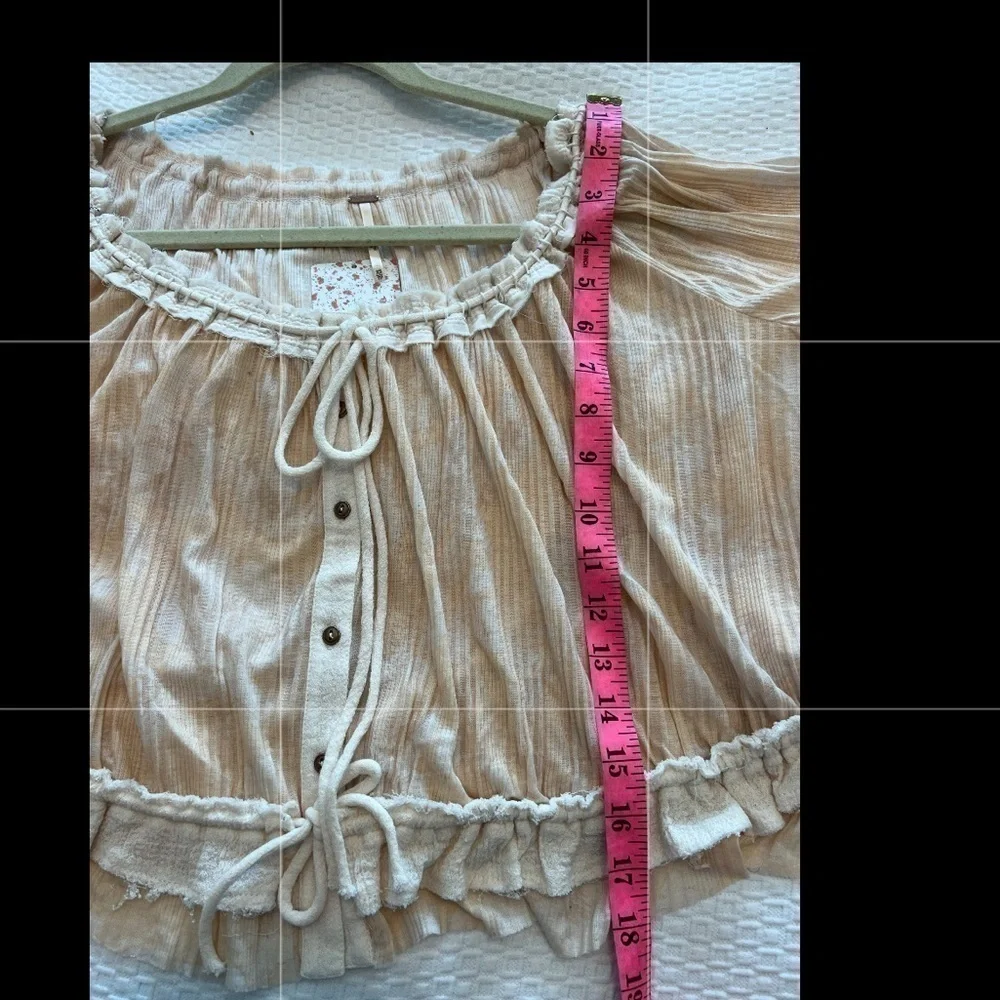 FREE PEOPLE PERFECT DAY NEUTRAL COMBO BOHO TOP